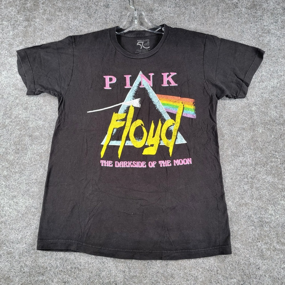 Pink Floyd Graphic T-Shirt Mens Black M The Dark Side The Moon 50th‎ Anniversary